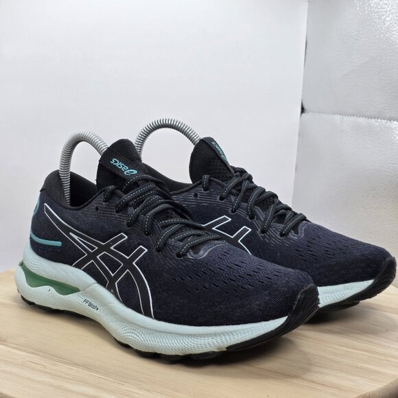 Womens 7 Asics Gel Nimbus 24 Green Running Shoes Sneakers 1012B201 - Picture 5 of 11